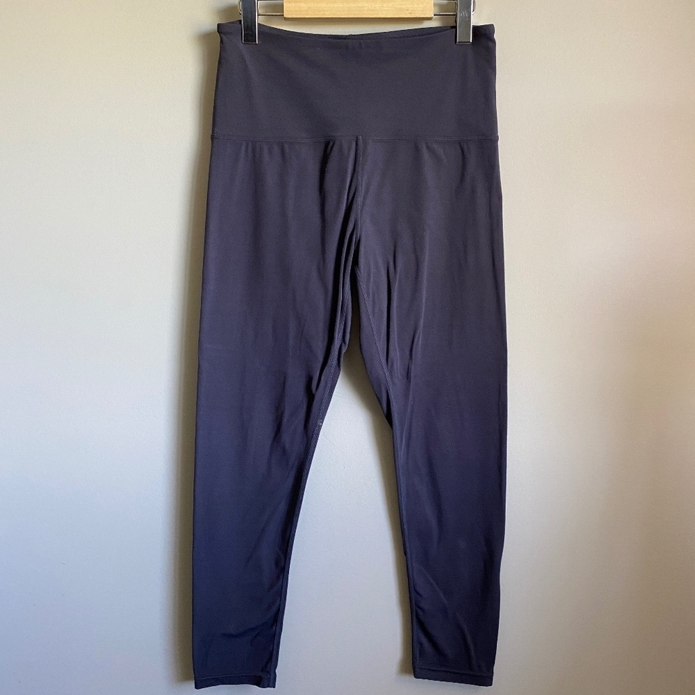 Tuff Veda Women's Purple-gray Athletic Yoga Legging Pants Size Medium